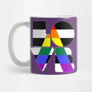 LOVE (Straight Ally Pride) Mug